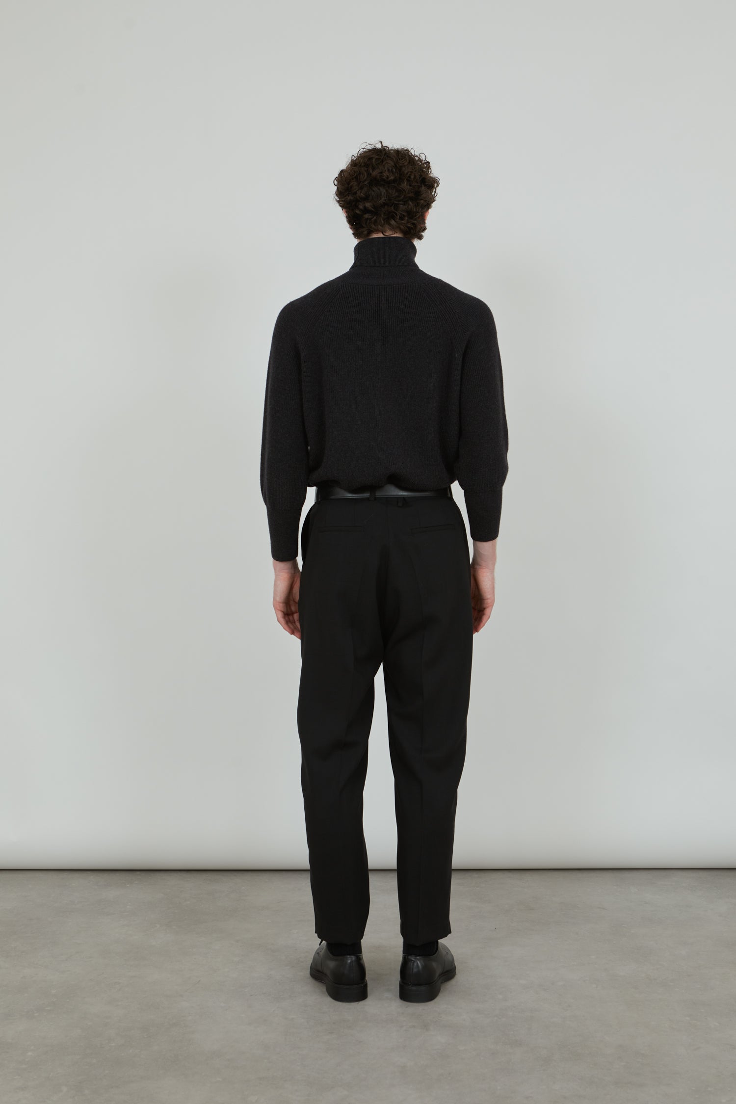 Julien turtleneck | Black - Merino wool