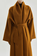 Julie scarf | Caramel - Wool cashmere blend