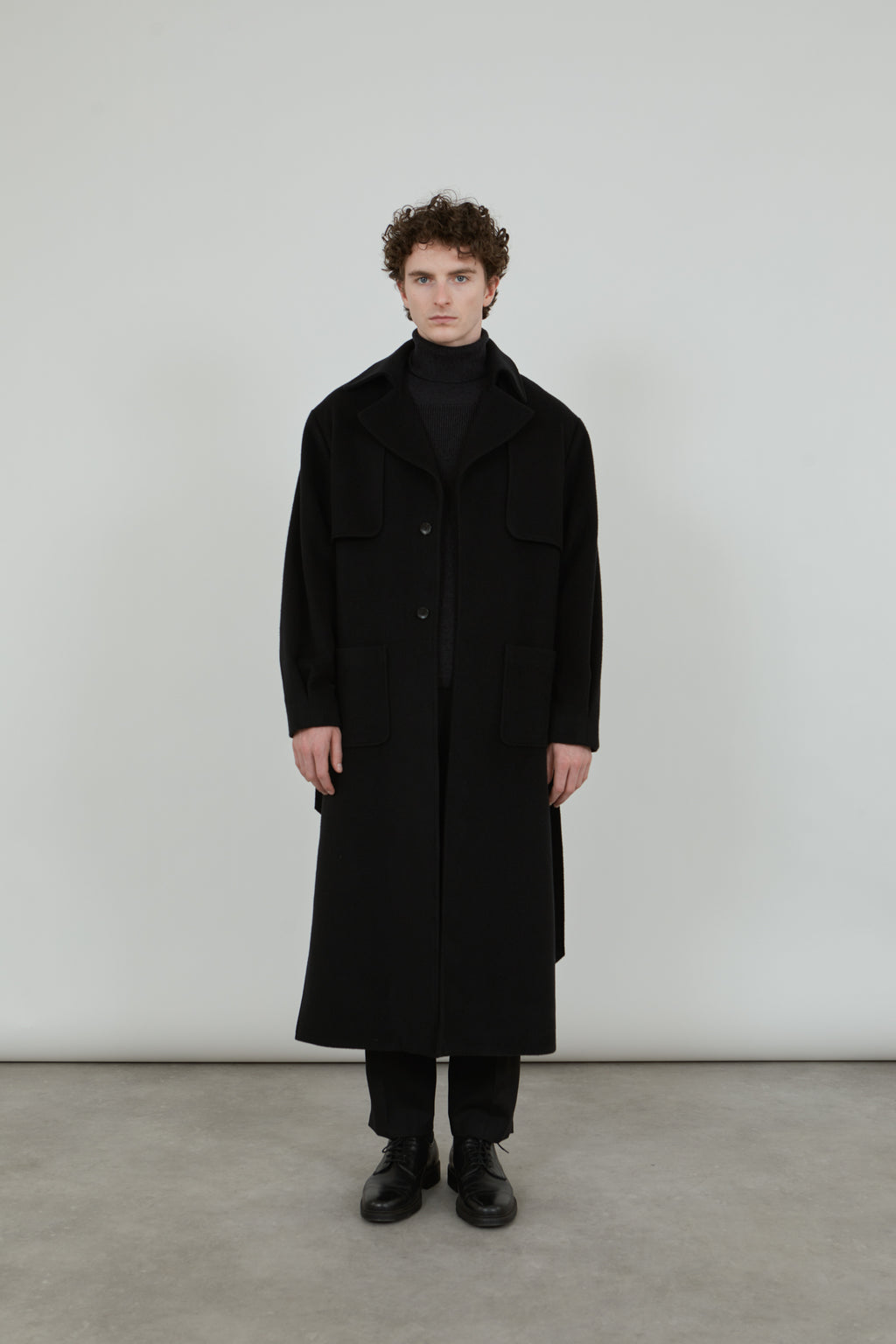 Karin coat | Black - Cashmere wool