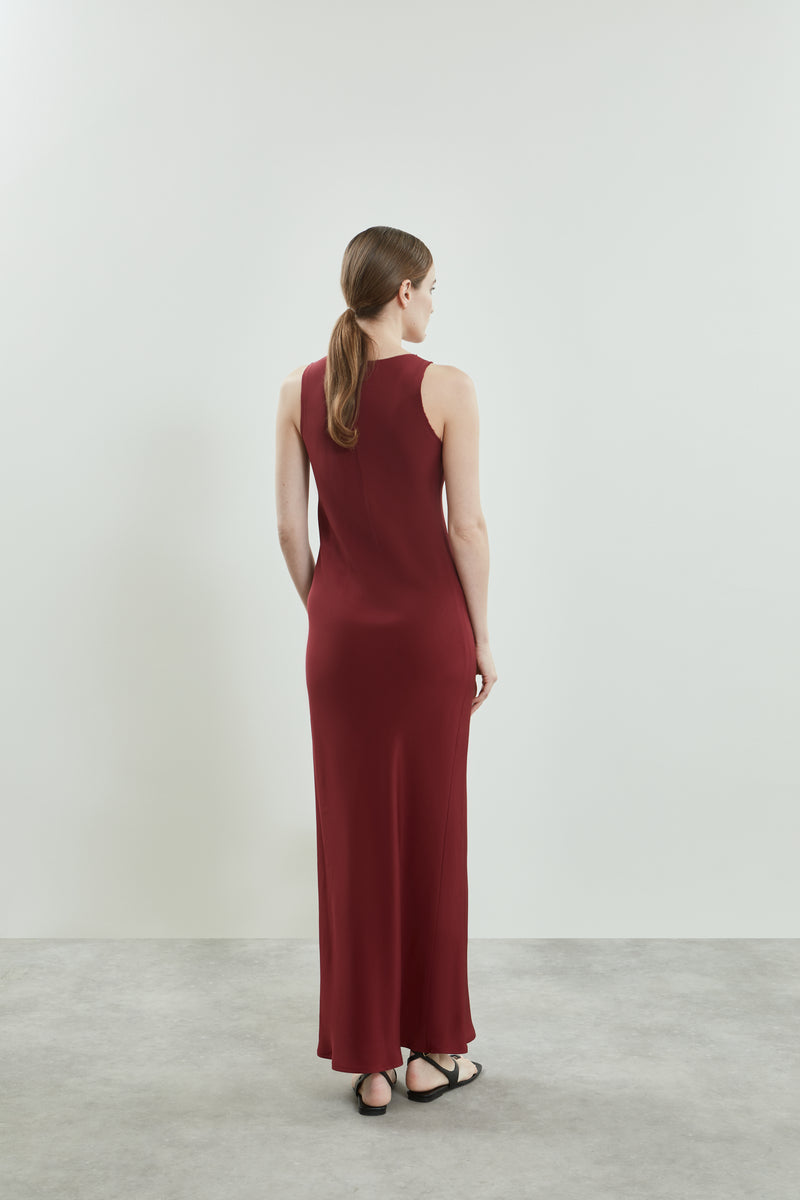 Kate dress | Red - Crepe silk