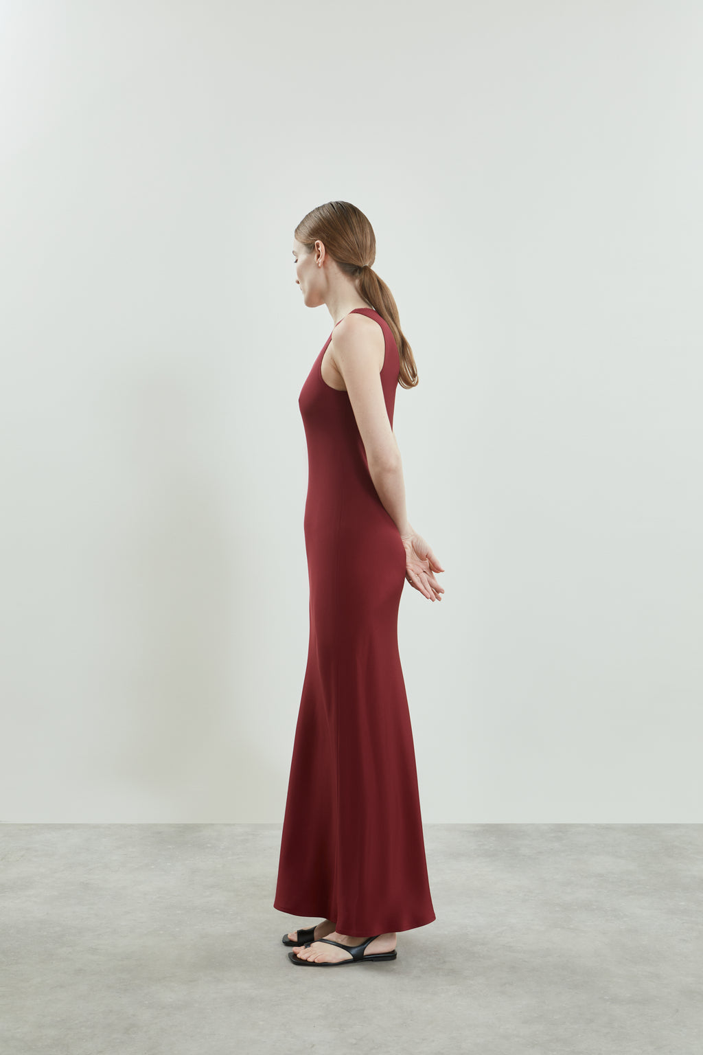 Kate dress | Red - Crepe silk