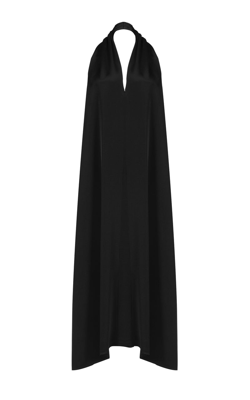 Claudia dress | Black - Crepe silk