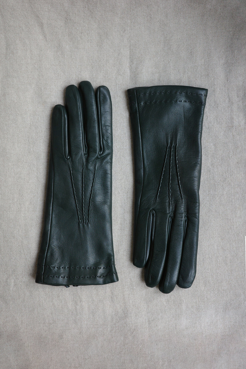 Nan gloves | Eucalyptus - Leather