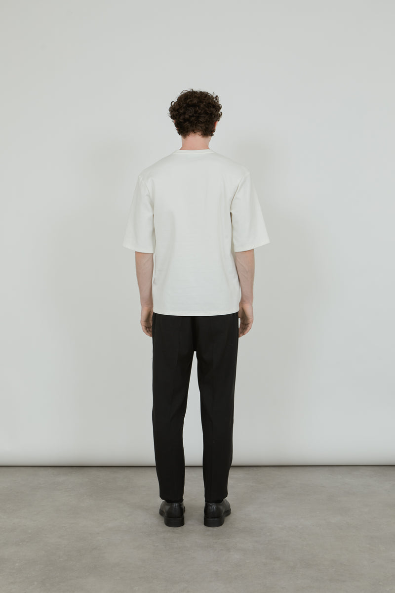 Alfred T-shirt | Off white - Organic cotton