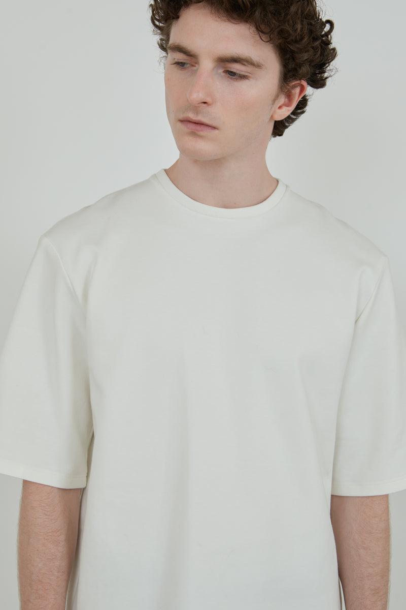 Alfred T-shirt | Off white - Organic cotton