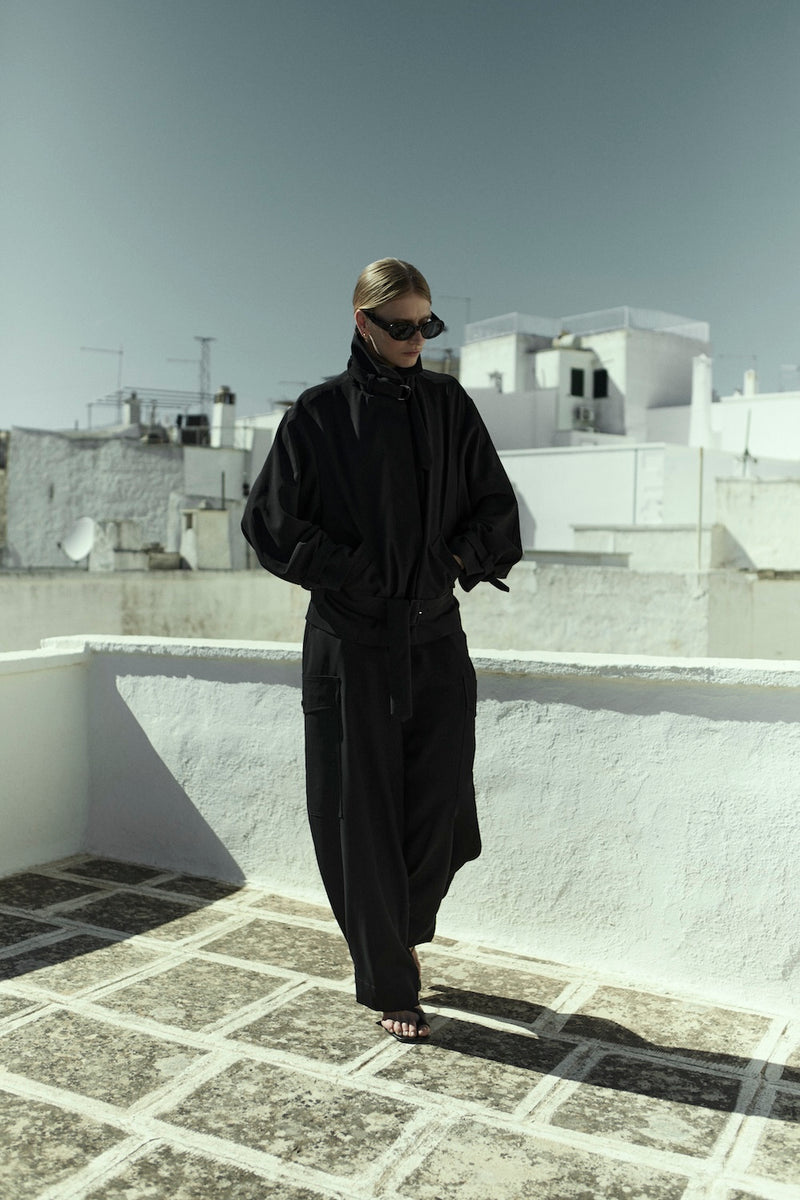 Stein trousers | Black - Virgin wool