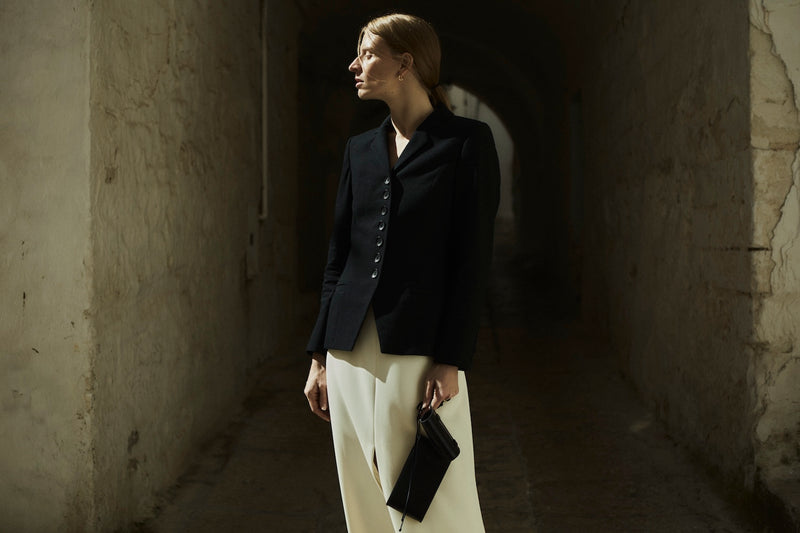Gianna blazer | Black - Linen