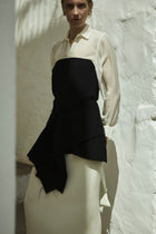 Suzanna top | Black - Crepe silk