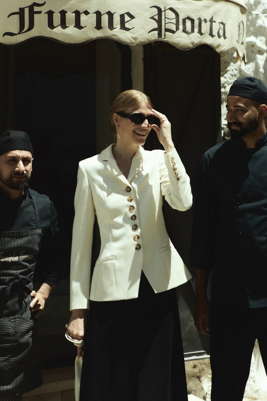 Gianna blazer | Off white - Virgin wool