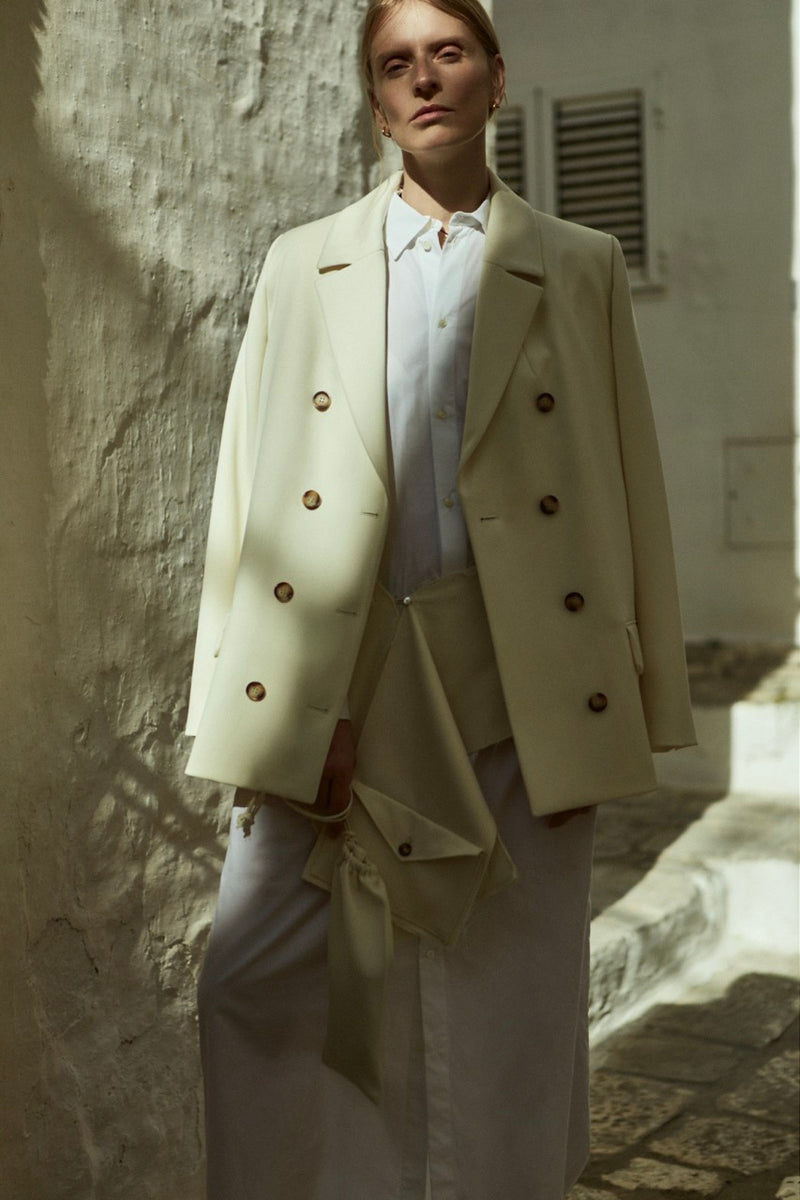 Harper blazer | Off white - Virgin wool