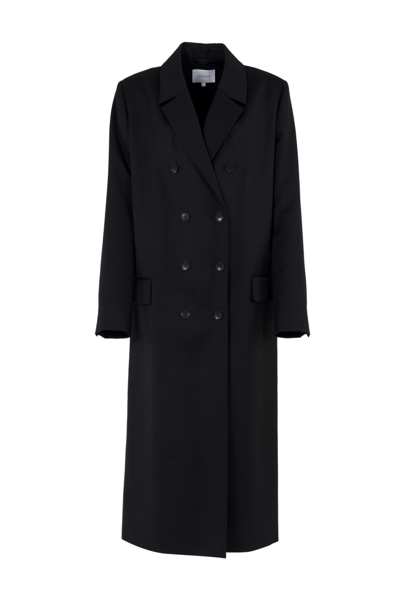 Ornella coat | Black - Virgin wool