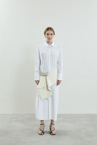 Freda shirtdress | White - Cotton poplin