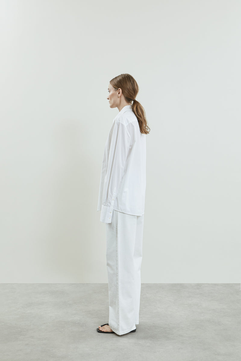 Adam shirt | White - Cotton poplin