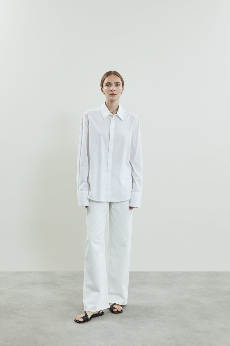 Adam shirt | White - Cotton poplin