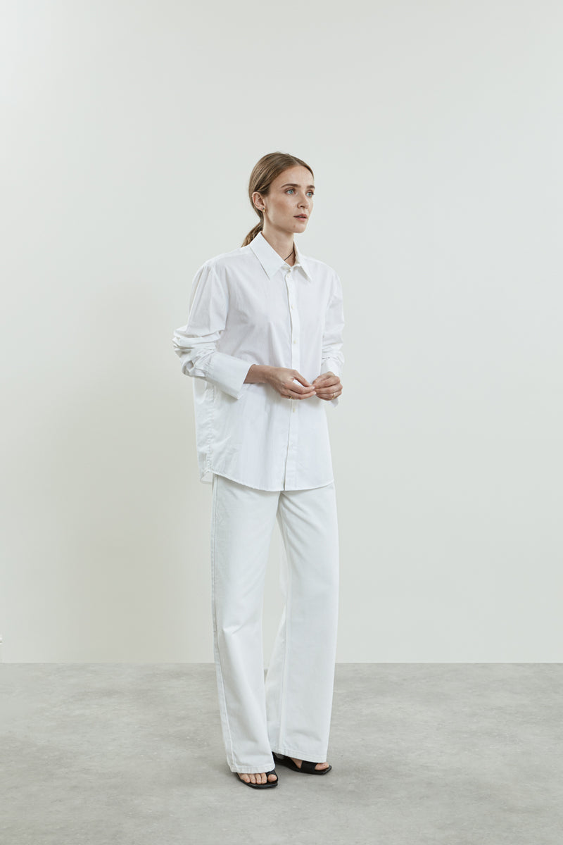 Adam shirt | White - Cotton poplin