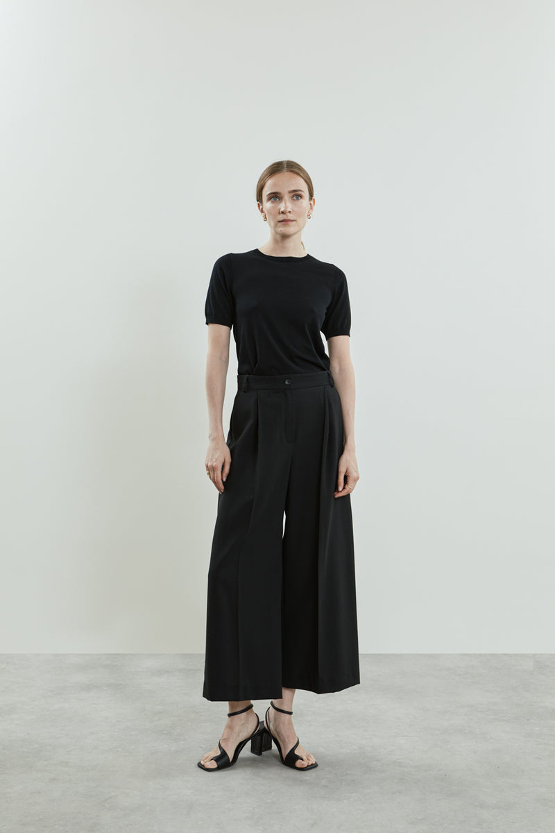 Carina trousers | Black - Virgin wool