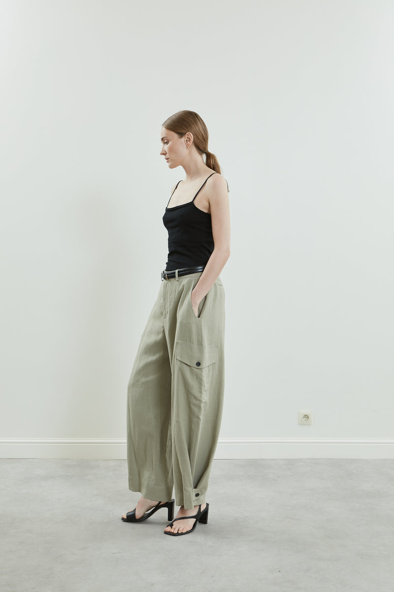 Stein short trousers | Sage - Linen
