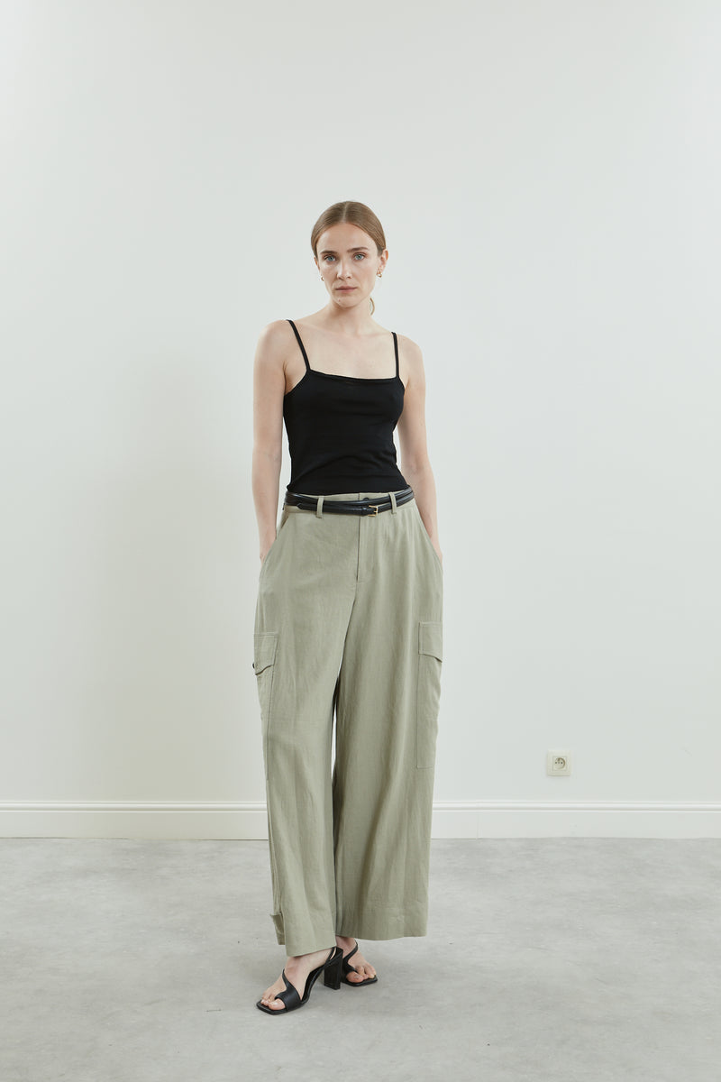 Stein short trousers | Sage - Linen