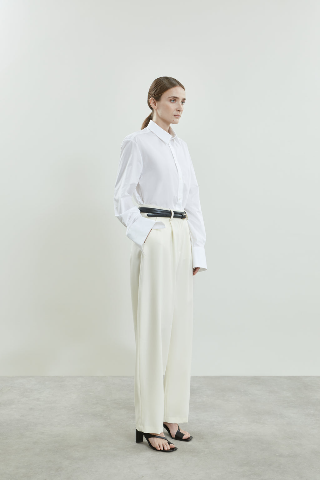 Sada trousers | Off white - Virgin wool