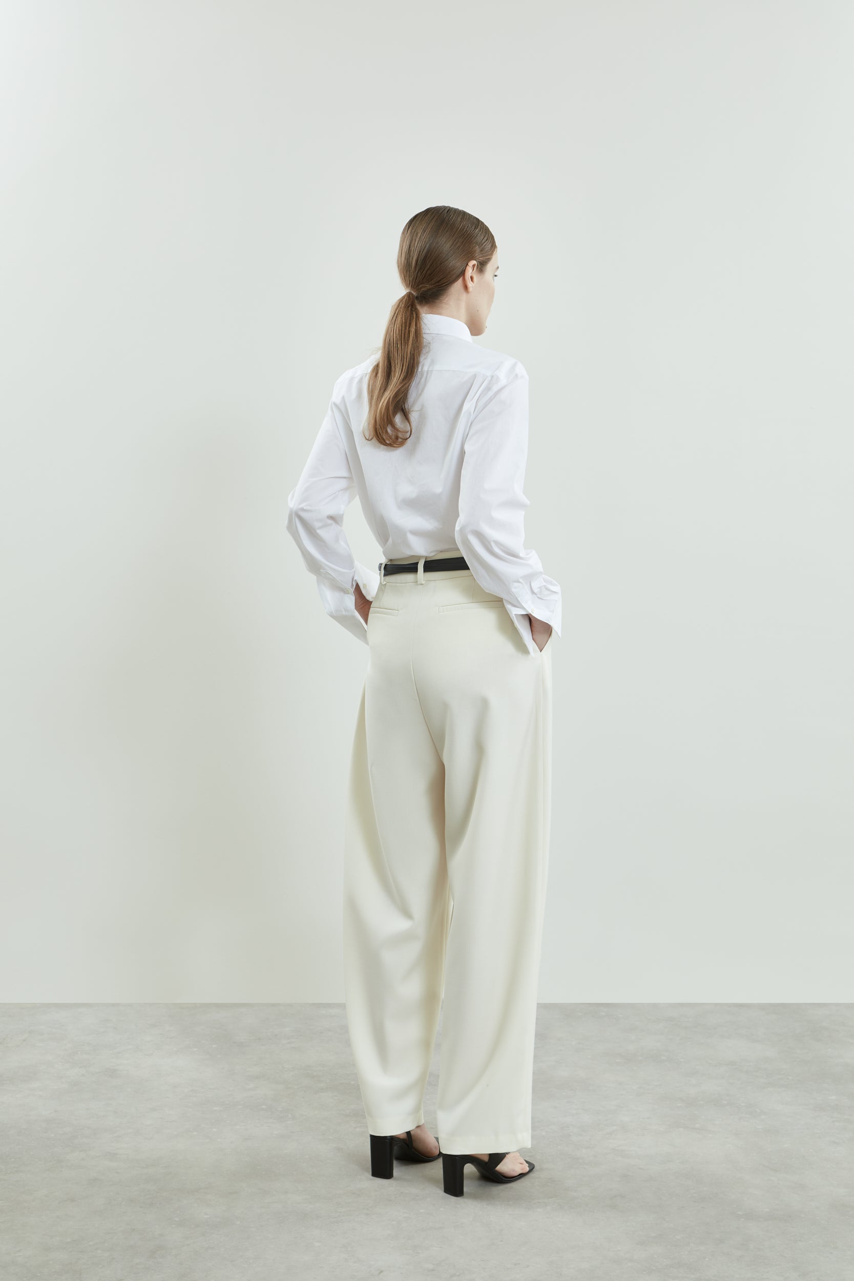 Sada trousers | Off white - Virgin wool