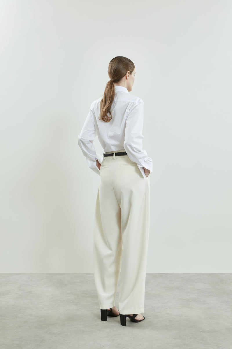 Sada trousers | Off white - Virgin wool