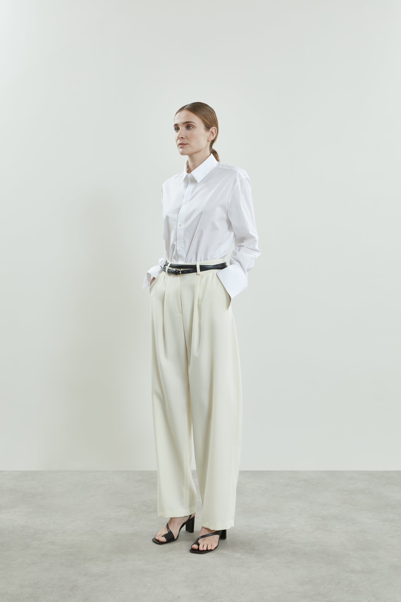 Sada trousers | Off white - Virgin wool