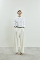 Sada trousers | Off white - Virgin wool