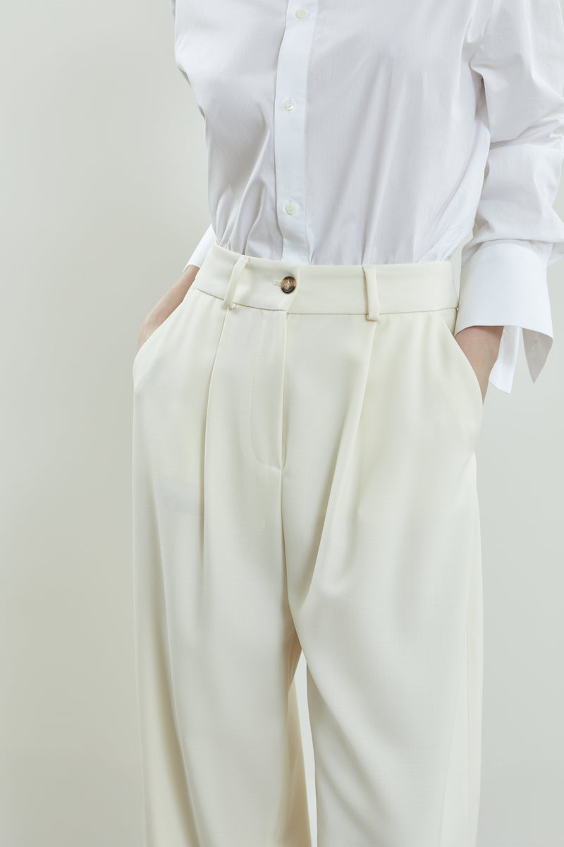 Sada trousers | Off white - Virgin wool