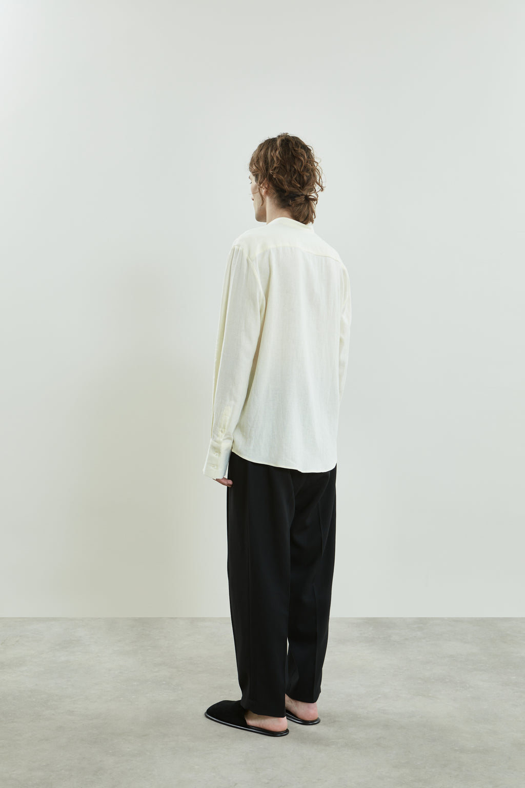 August shirt | Off white - Linen