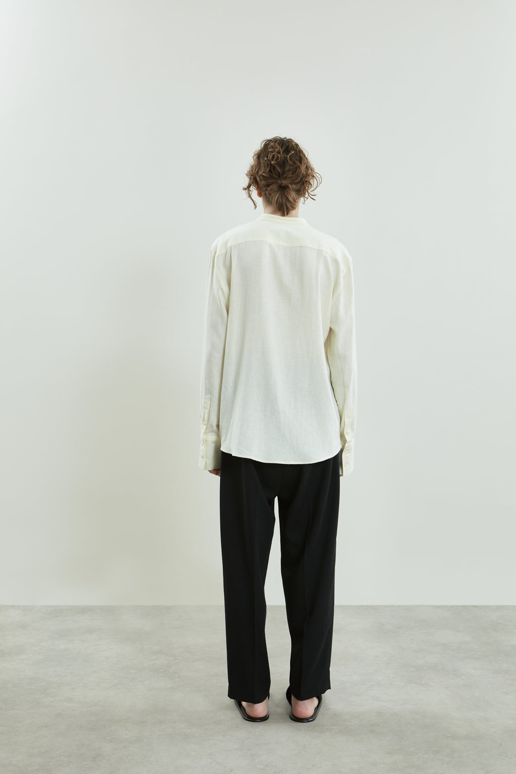 August shirt | Off white - Linen