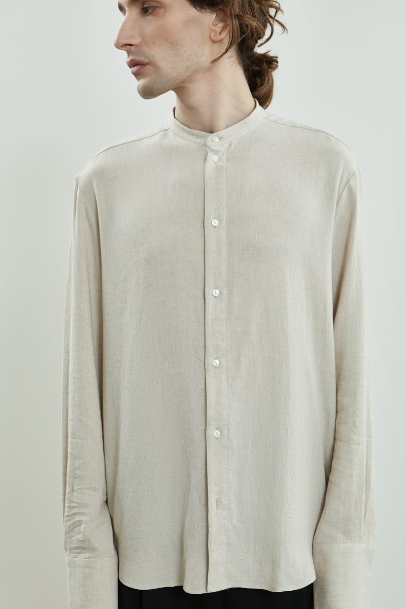 August shirt | Beige - Linen