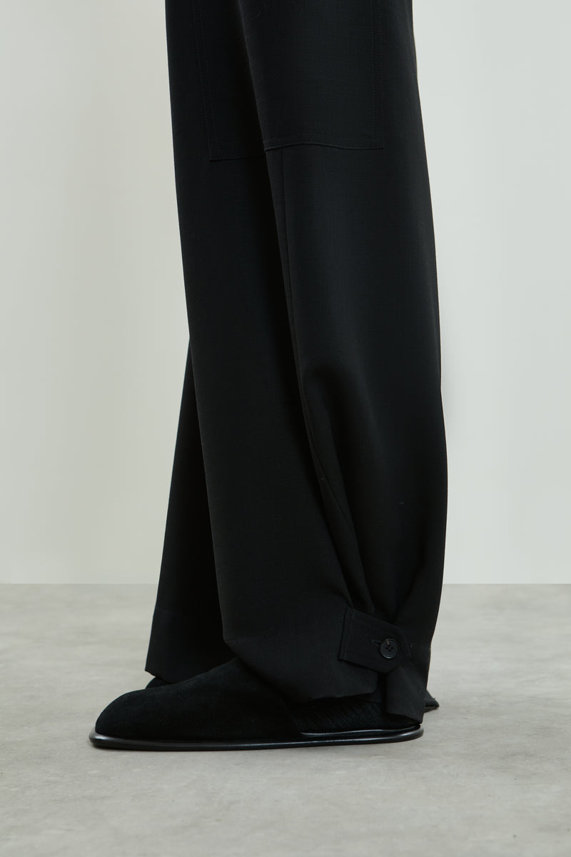 Stein trousers | Black - Virgin wool