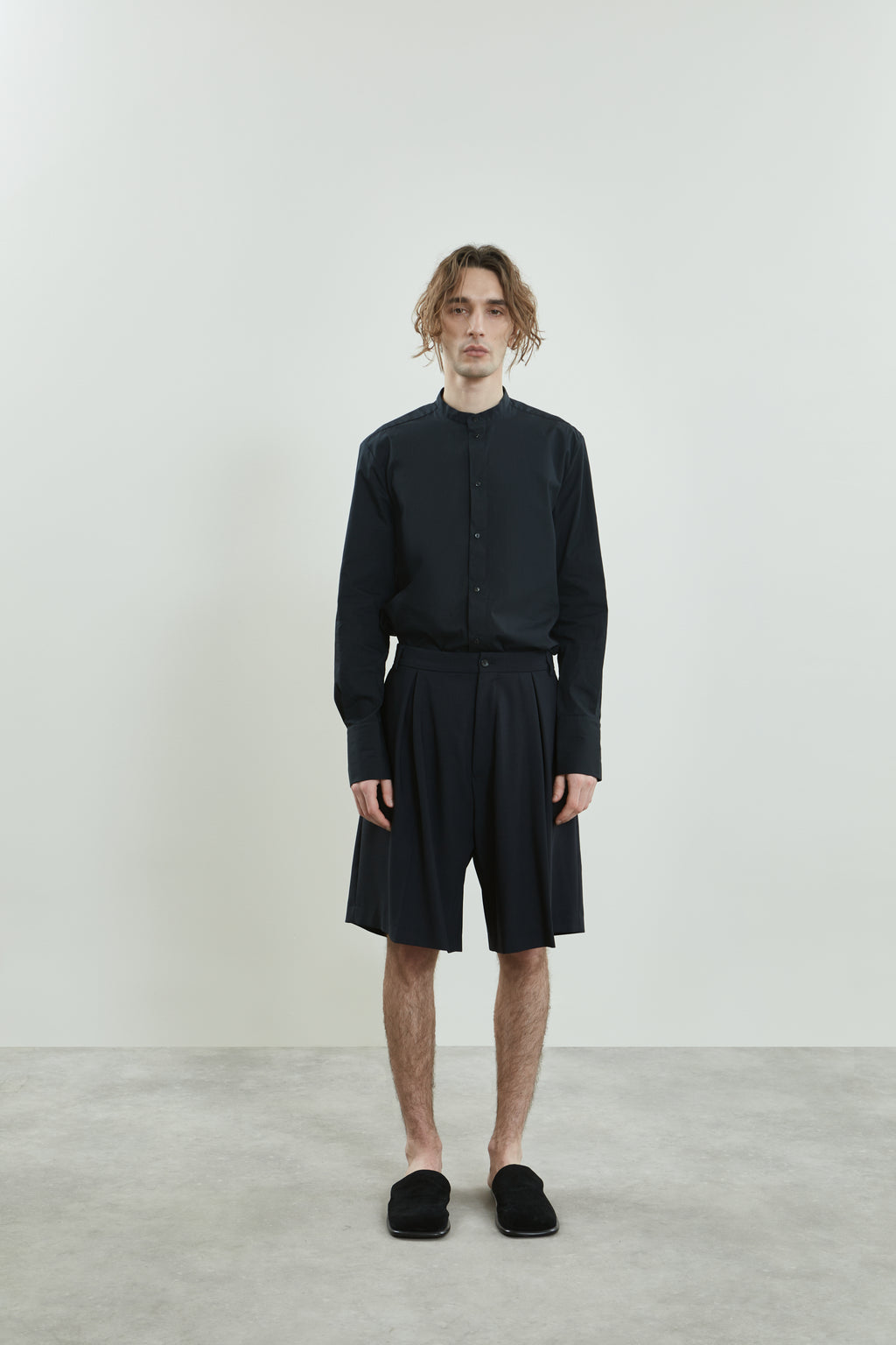 Frank shorts | Black - Virgin wool