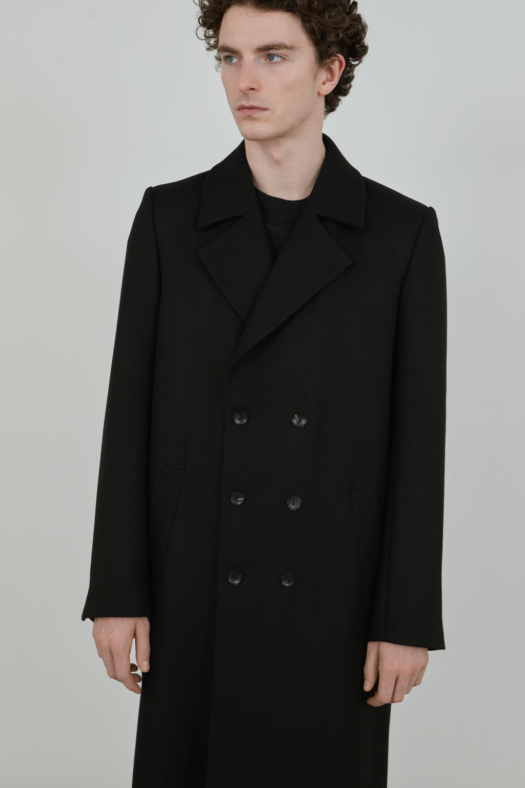 Laurence coat | Black - Recycled wool
