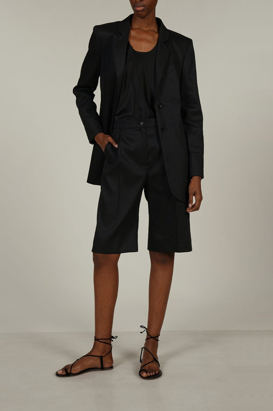 Ligia shorts | Black - Linen blend