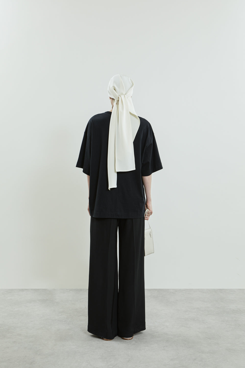 Roshan headscarf | Off white - Crepe silk