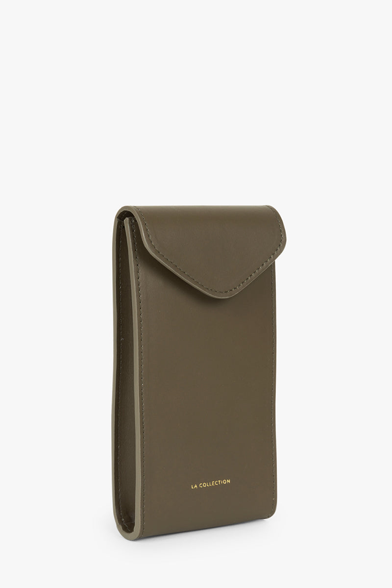 Ita phone belt bag | Smoked moss - Leather