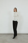 Lucy knitted top | Off white - Merino wool