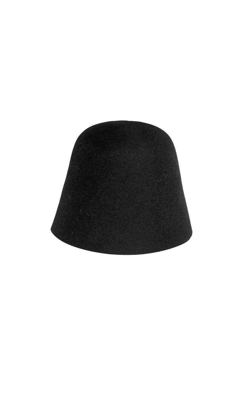 Madelyn hat | Black - Felted wool