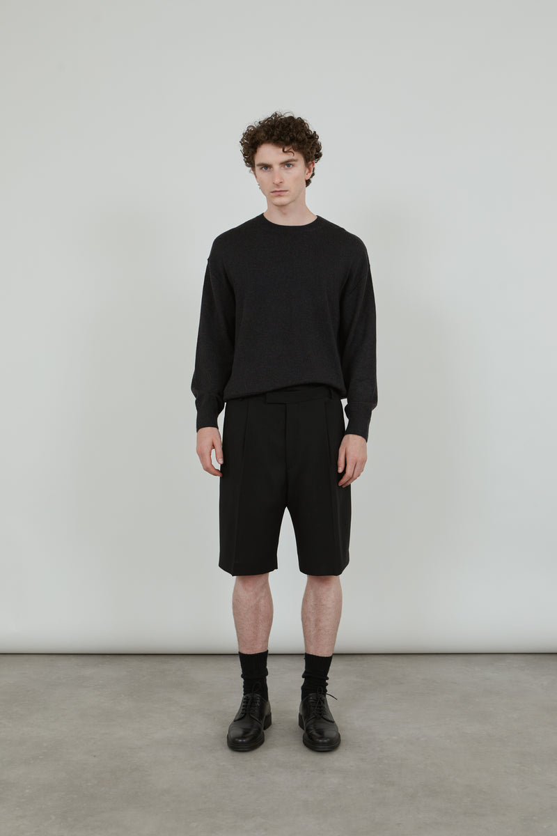 Maiko shorts | Black - Virgin wool