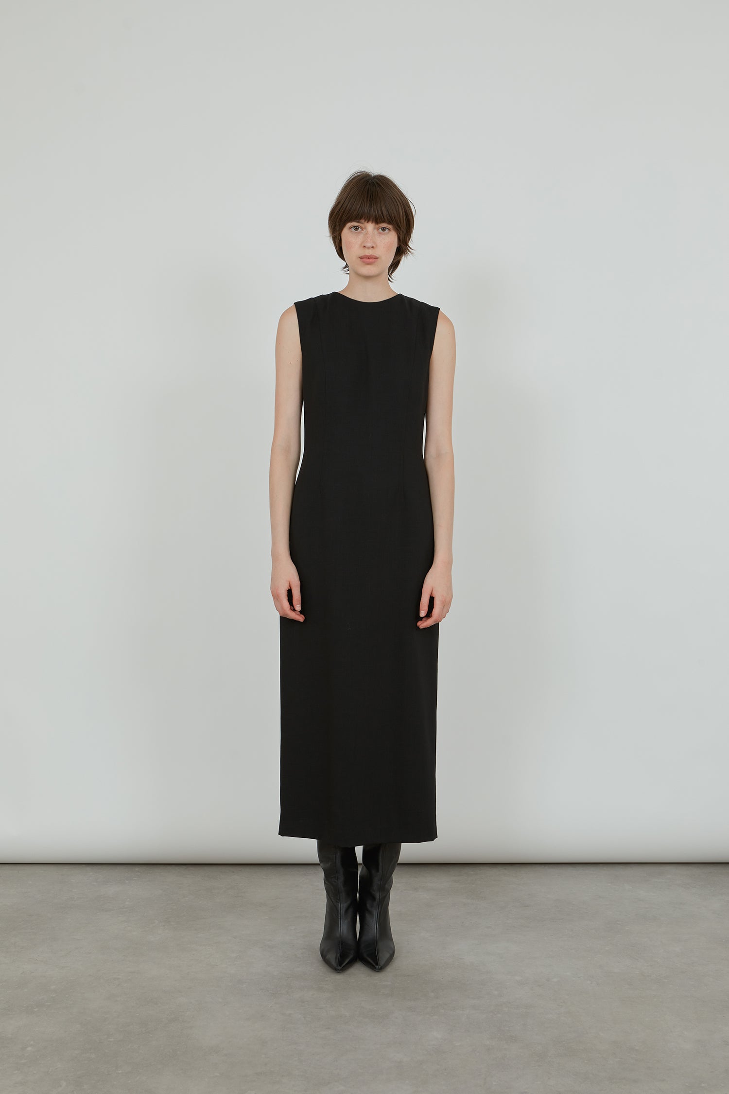 Moriah dress | Black - Virgin wool