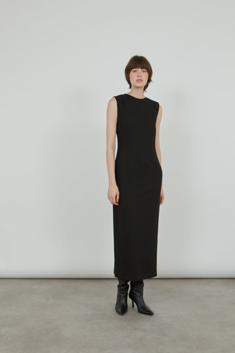 Moriah dress | Black - Virgin wool