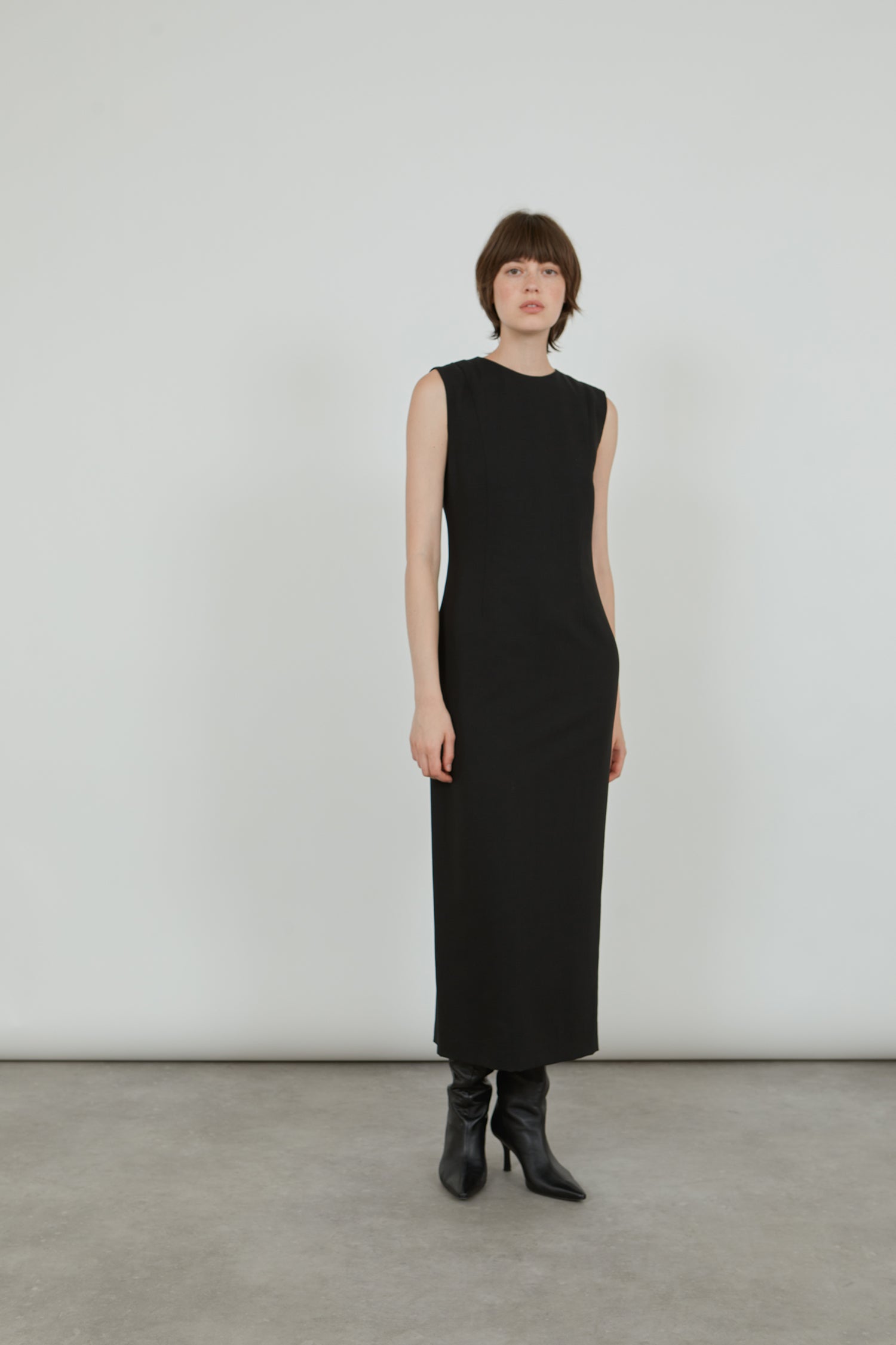 Moriah dress | Black - Virgin wool