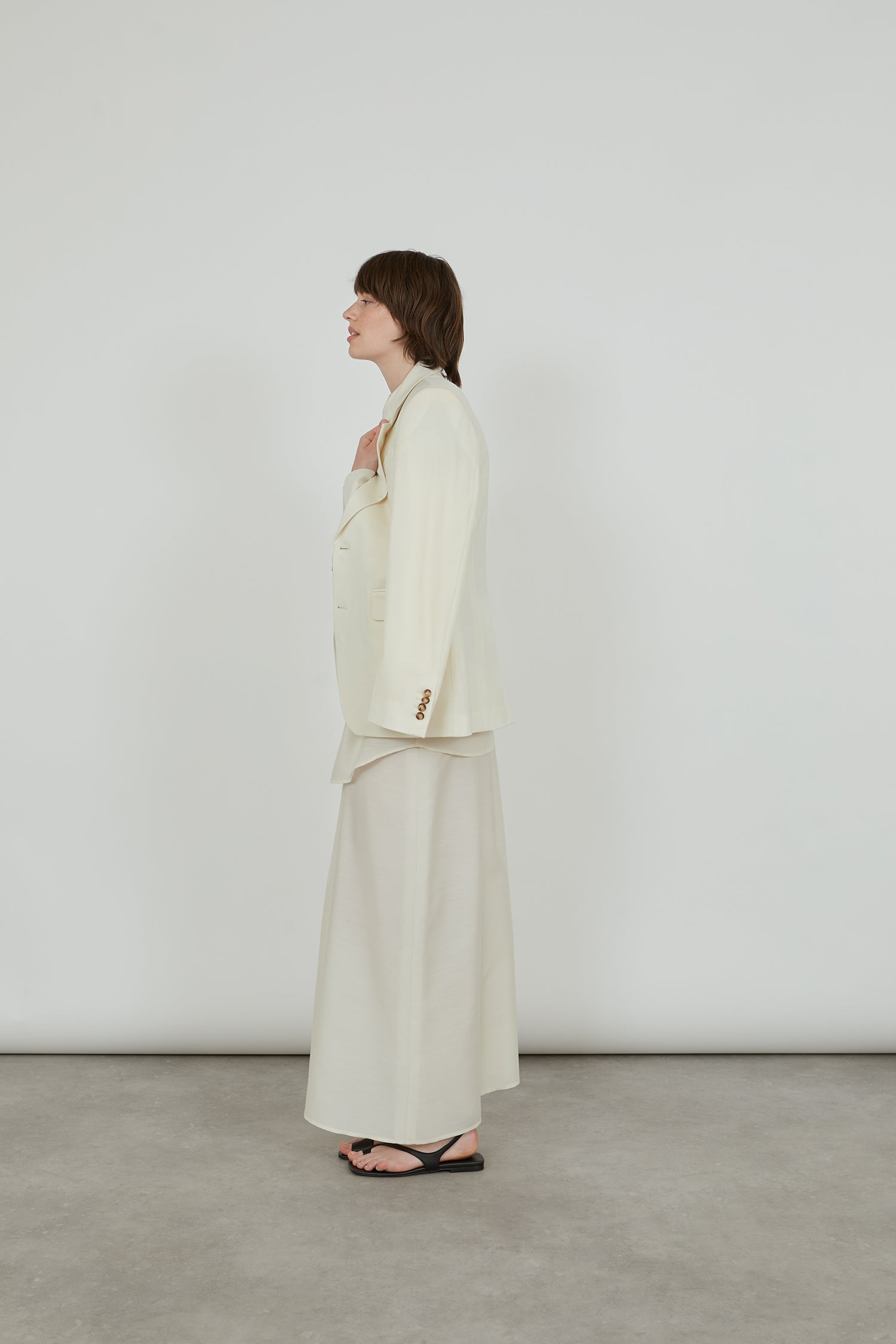 Side view of the Morris blazer.