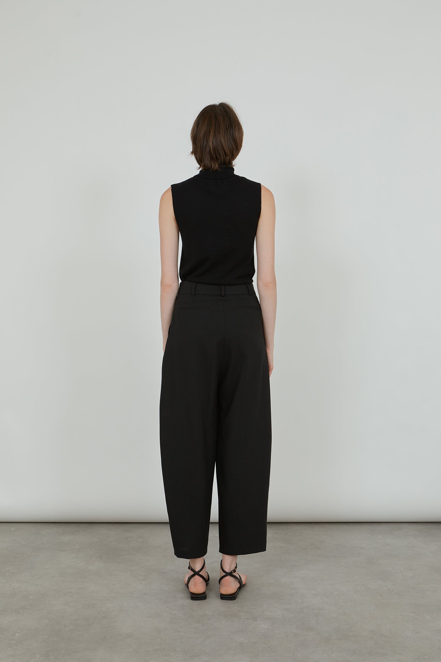 Nagi trousers | Black - Virgin wool