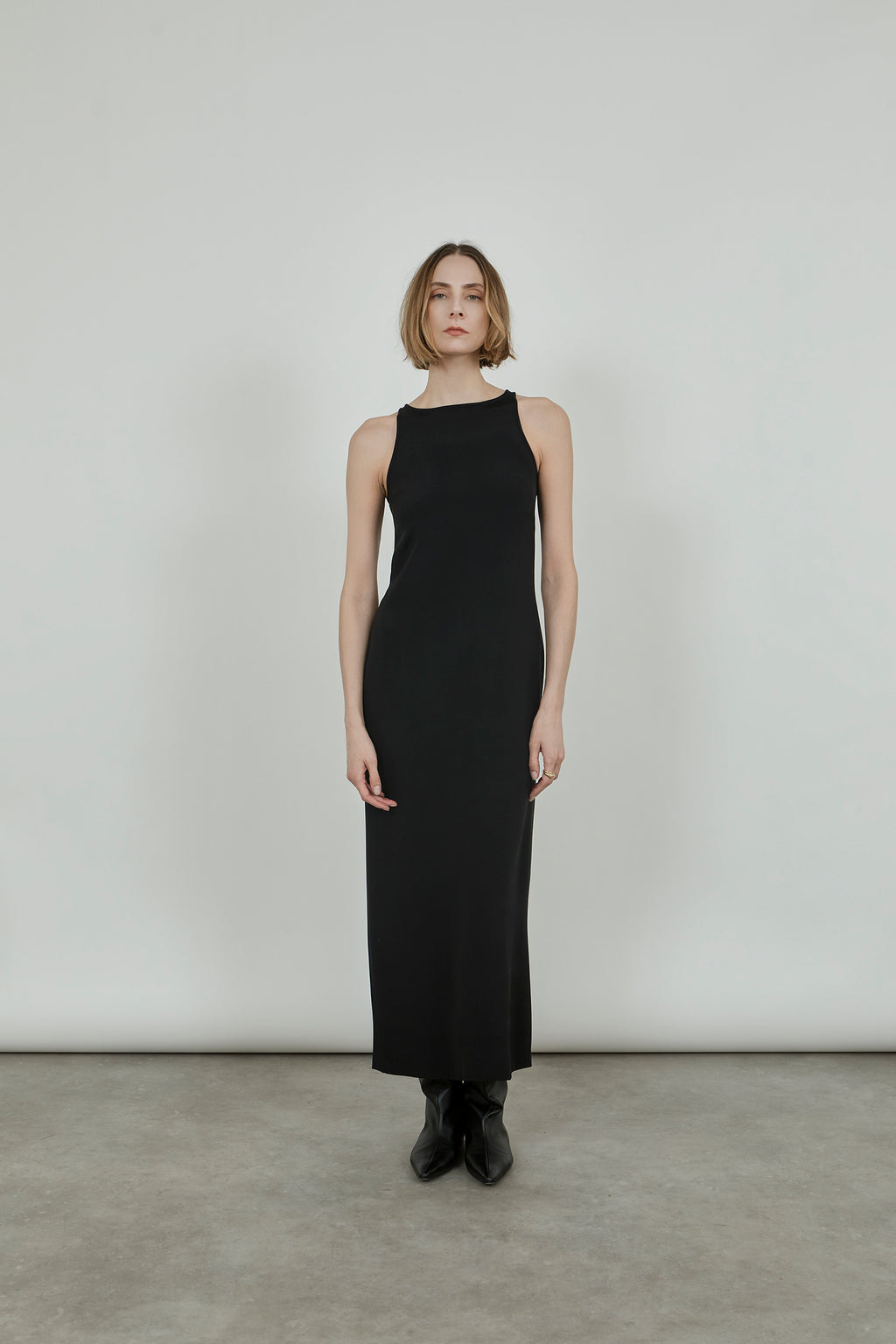 Naomi dress | Black - Crepe silk