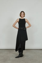 Naomi dress | Black - Crepe silk