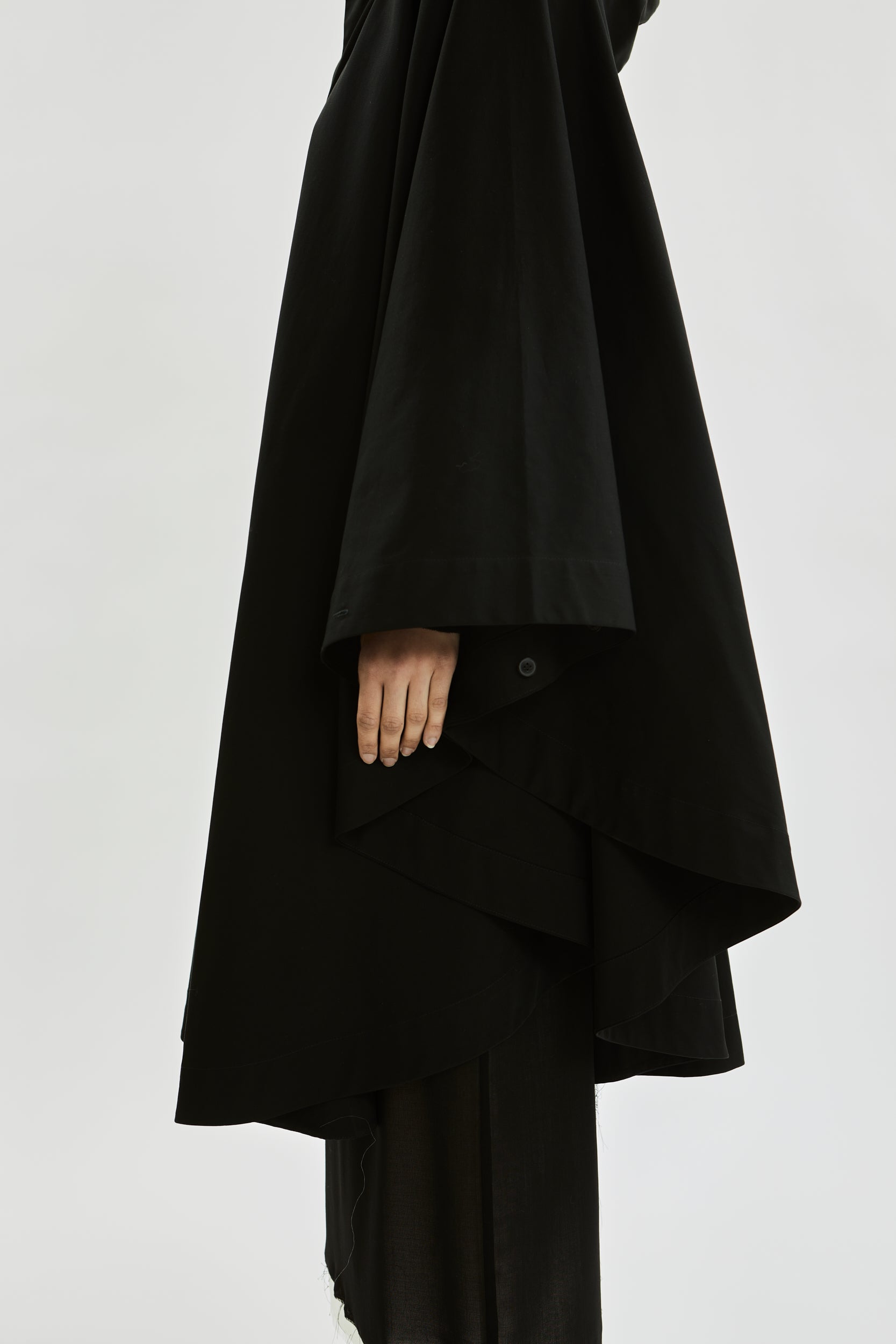 Odin poncho | Black - Water repellent organic cotton