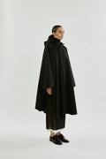 Odin poncho | Black - Water repellent organic cotton