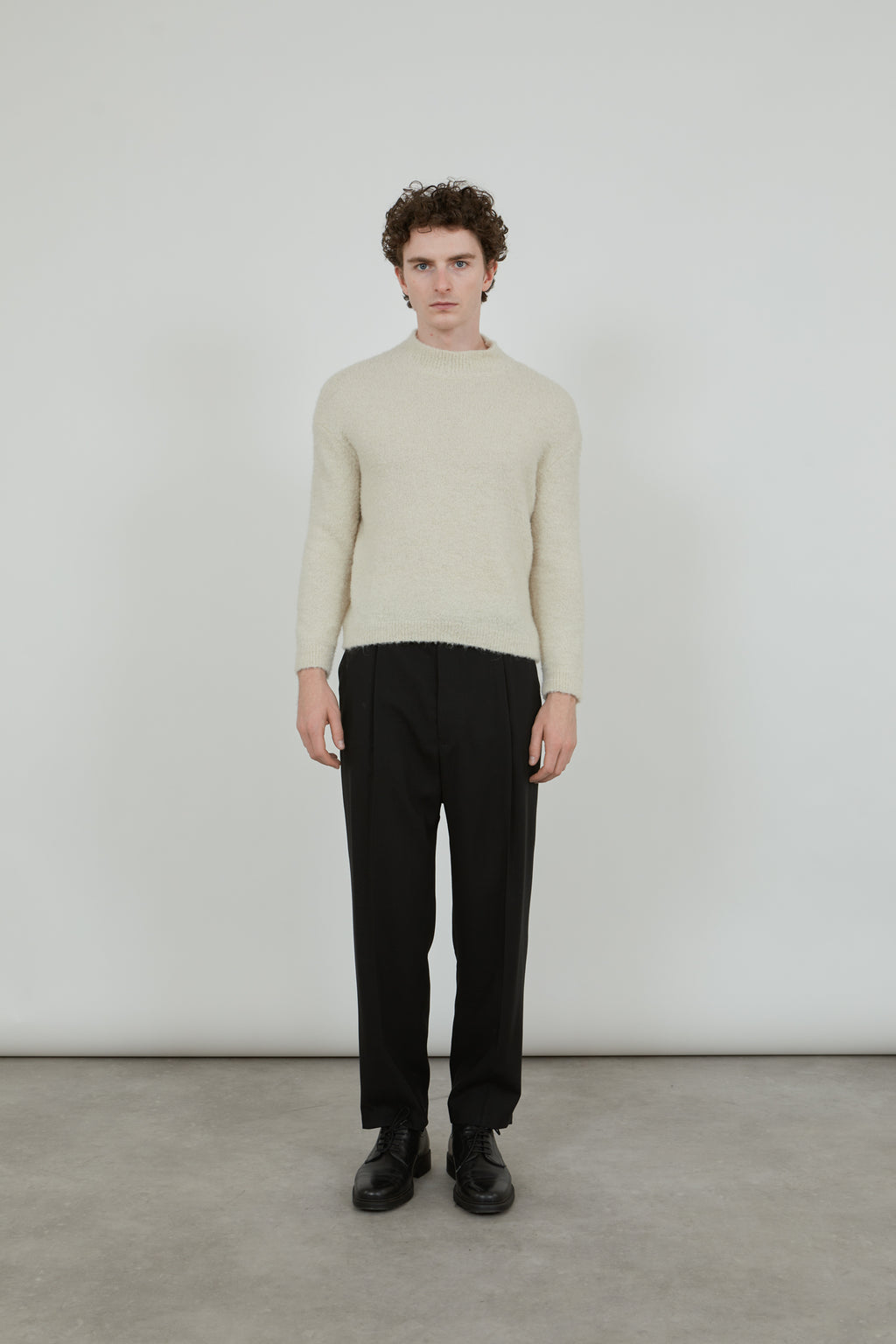 Owen knitted sweater | Off White - Alpaca wool